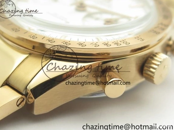 0724 Speedmaster ’57 Co-Axial RG OMF 1:1 Best Edition White Dial On RG Bracelet A9300 (Free Leather Strap) Durable 8065